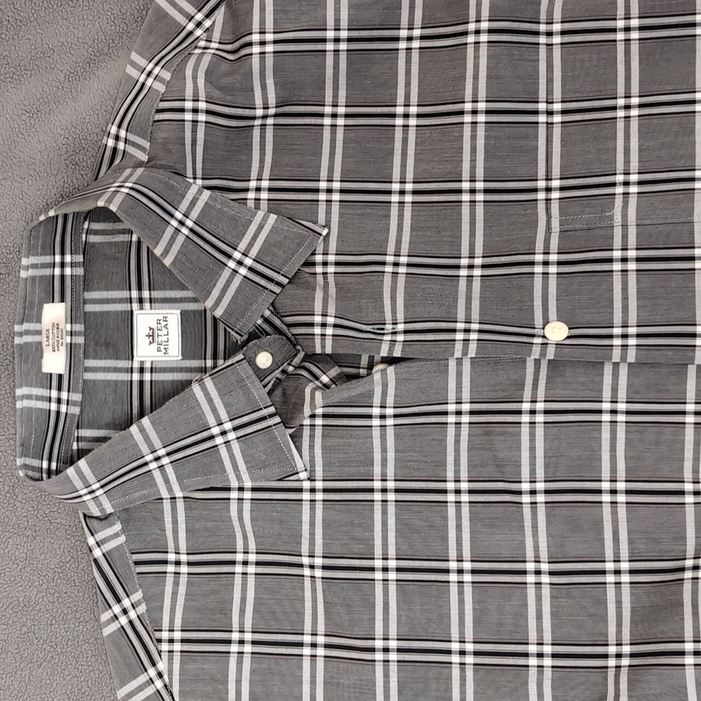 Peter Millar Long Sleeve Button Down- Large